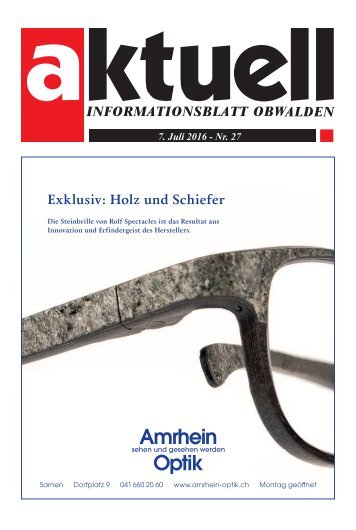 Aktuell Obwalden 27-2016