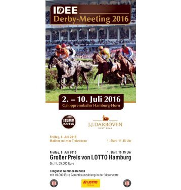 Derby-Meeting 2016 - Renntag 5 - 08.07.2016