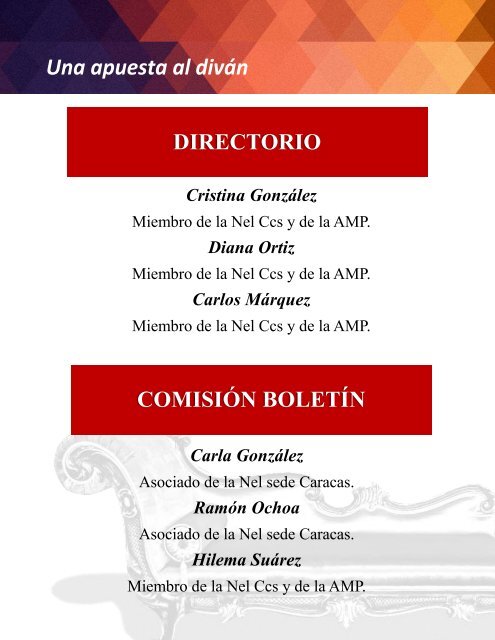 boletin 5 nel caracas 2016