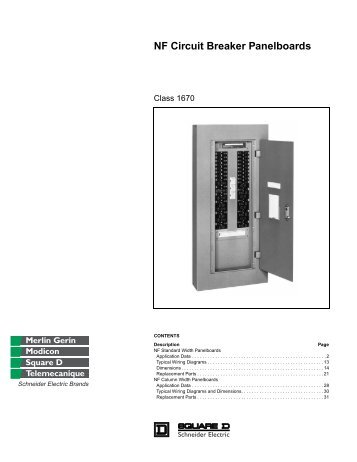 NF Circuit Breaker Panelboards - Steven Engineering