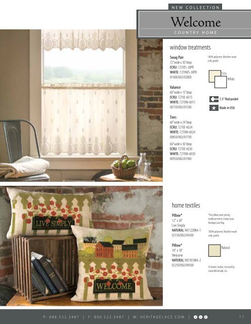 Heritage Lace Home Catalog