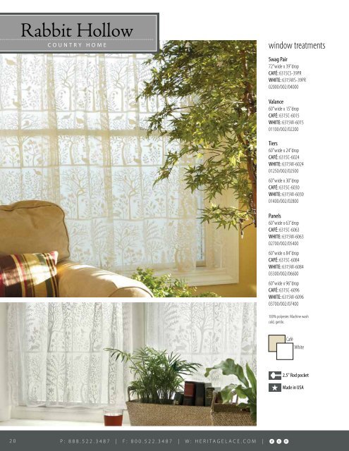 Heritage Lace Home Catalog