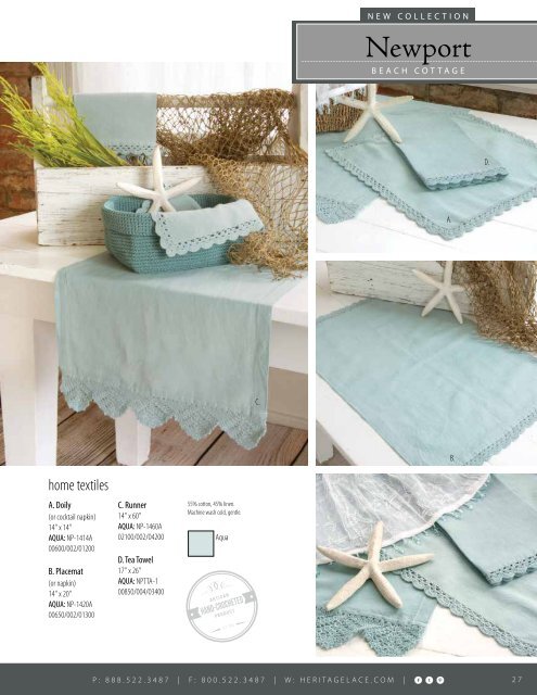 Heritage Lace Home Catalog