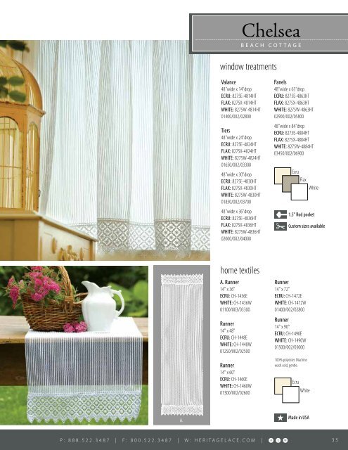 Heritage Lace Home Catalog