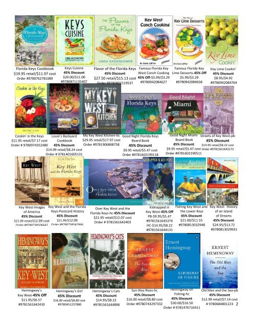 Sunburst Book Keys -Everglades Best Sellers May 2016