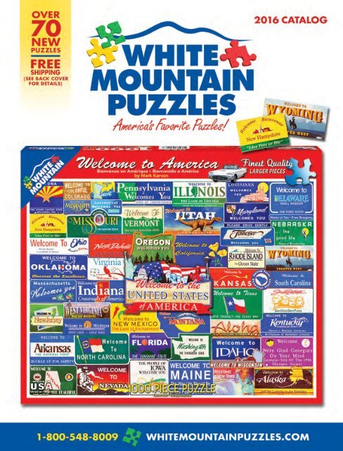 936 1000 Piece Jigsaw Puzzle Inc White Mountain Puzzles Washington State