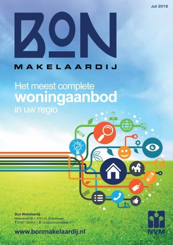 Bon Makelaardij, uitgave juli 2016