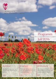 Programmheft Residenz Havelgarten Monat Juli 2016