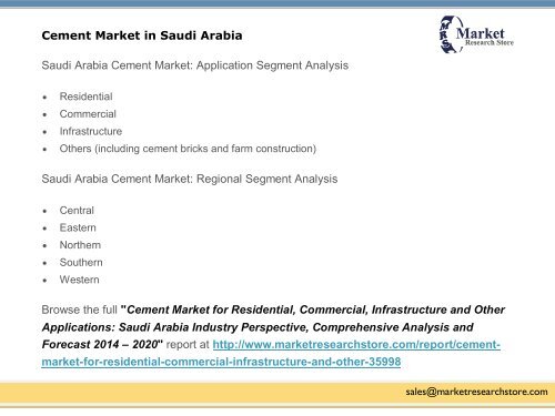 Cement Market in Saudi Arabia