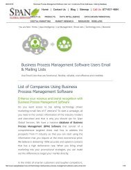Get Targeted List of Source Code Management Software Customer Lists