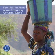 Near East Foundation 2015 Annual Report