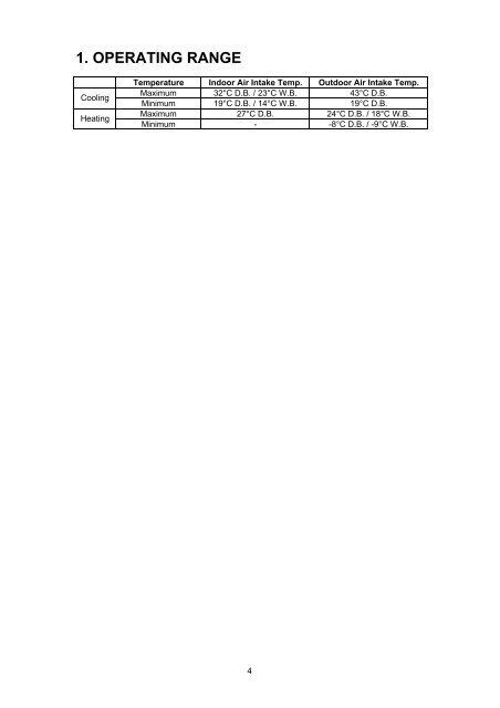 technical data & service manual split system air conditioner