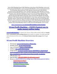 eCom Profit Machine review- eCom Profit Machine $27,300 bonus & discount
