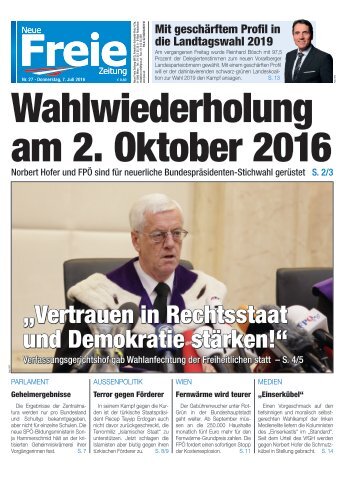 Wahlwiederholung am 2. Oktober 2016