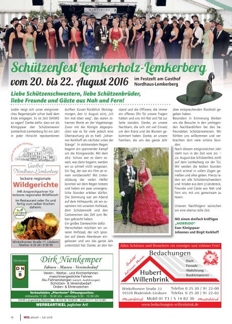 WDL-aktuell Juli 2016