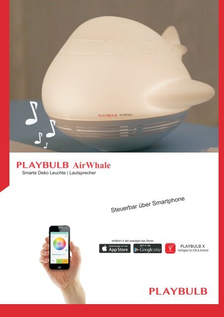 MiPow Playbulb AirWhale Verkaufsblatt