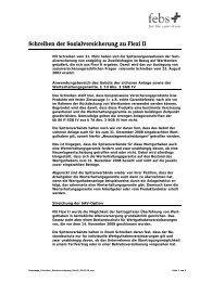 Schreiben der Sozialversicherung zu Flexi II - febs Consulting GmbH