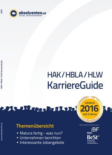 HAK/HBLA/HLW KarriereGuide 2016