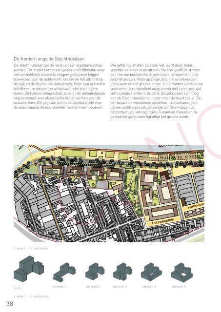 Concept Masterplan Slachthuissite - Noordschippersdok - Lobroekdok