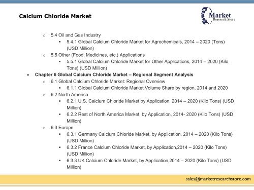 Calcium Chloride Market