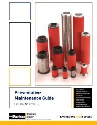 Domnick Hunter-  Preventative Maintenance Guide