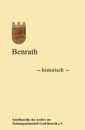 Benrath Historisch Heft 8 - Heimatarchiv Benrath