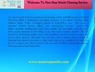 Cleaning Services Seattle WA| Non-Stop Maids 