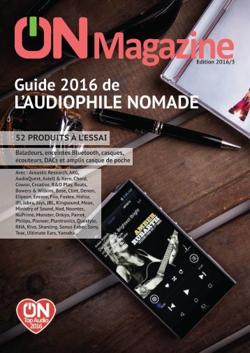 ON Magazine - Guide de l'audiophile nomade 2016
