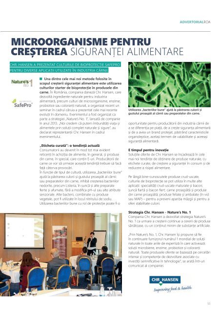 Revista RO.aliment editia 2- expertul tau in industria alimentara