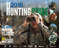 2016 Hunting Guide (GrouseRiver.com)