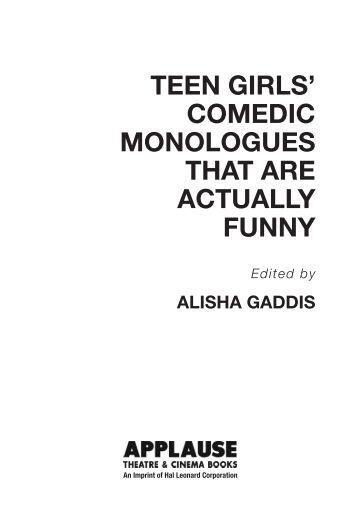 Comedic Teen Monologues 63