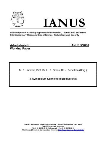 ianus 5/2000 - IANUS - Technische Universität Darmstadt