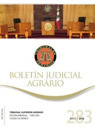 Boletín Judicial Agrario #283