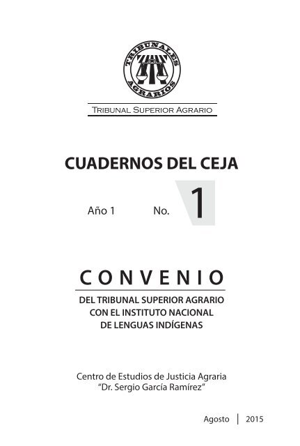 Cuadernos del CEJA #1