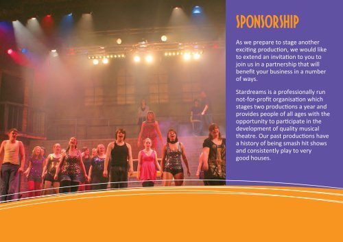 Stardreams Sponsorship Brochure 2016