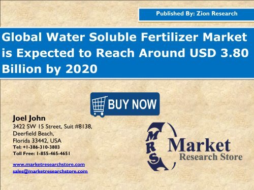 Water Soluble Fertilizers Market