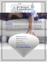 Find Best Cleaning Services in London