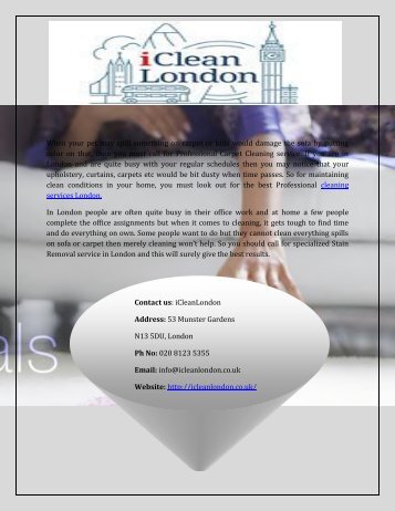 Find Best Cleaning Services in London