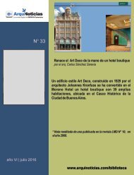 e-An N° 33 nota N°3 Renace el Art Deco en un hotel de diseño por el arq. Carlos Sánchez Saravia 