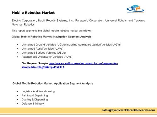 Mobile Robotics Market