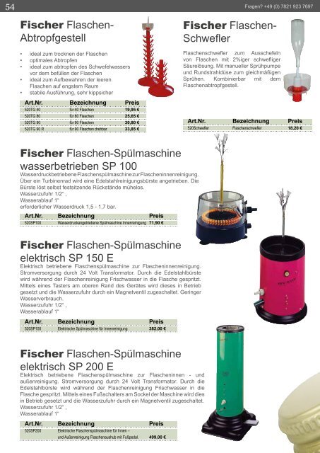 Lagerverkauf: Kellerei-Technik 2016/17