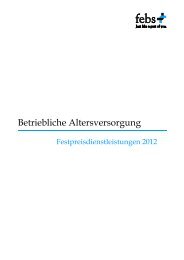 Dienstleistungsbroschüre - febs Consulting GmbH