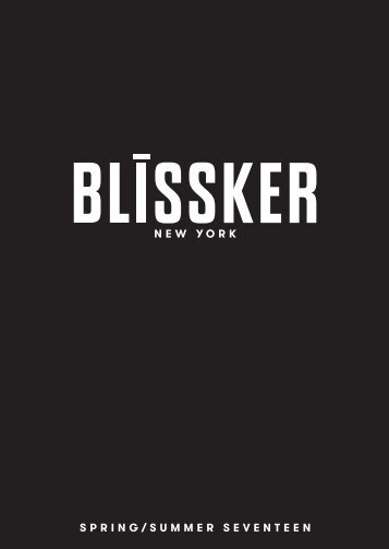 BLISSKER Lookbook_2017