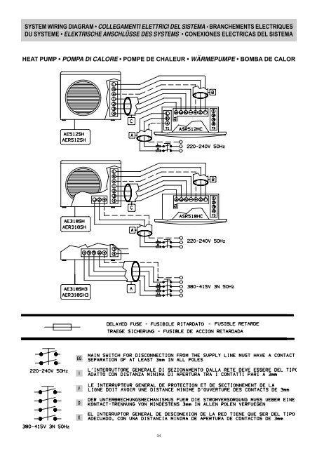 asr 512 hc asr 518 hc cassette-type split system ... - Kälte Bast GmbH