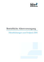 Erhöhung von Pensionszusagen - febs Consulting GmbH