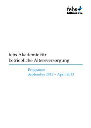 vollständige Seminarprogramm - febs Consulting GmbH