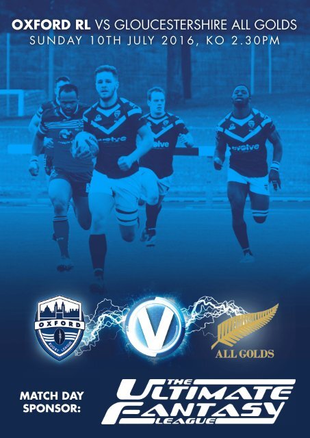 OXFORD RL VS GLOUCESTERSHIRE ALL GOLDS