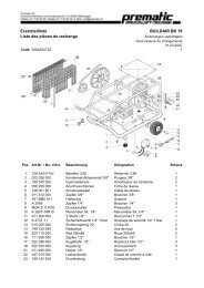 Ersatzteilliste BUILDAIR BK 19 Liste des pièces de rechange