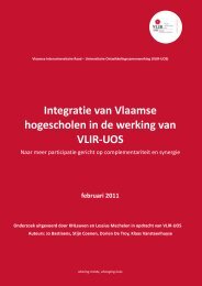 Integratie van Vlaamse hogescholen in VLIR-UOS