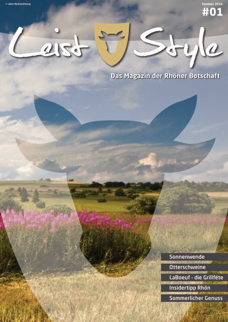 LeistStyle – Das Magazin, Ausgabe 1, Sommer 2016